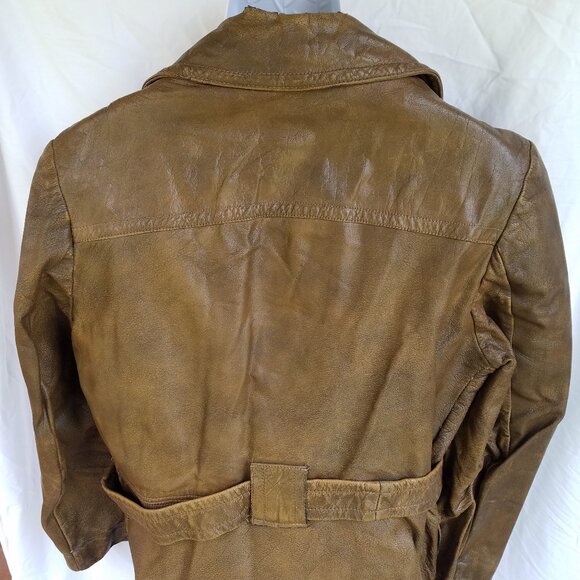 Vintage Kurland Men's 40 Brown Glove Tanned Leather Insulated Jacket - Picture 4 of 15